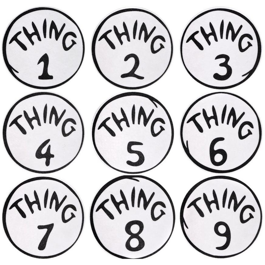 Thing 1 to Thing 9 Iron-On Patches 9ct - Dr. Seuss