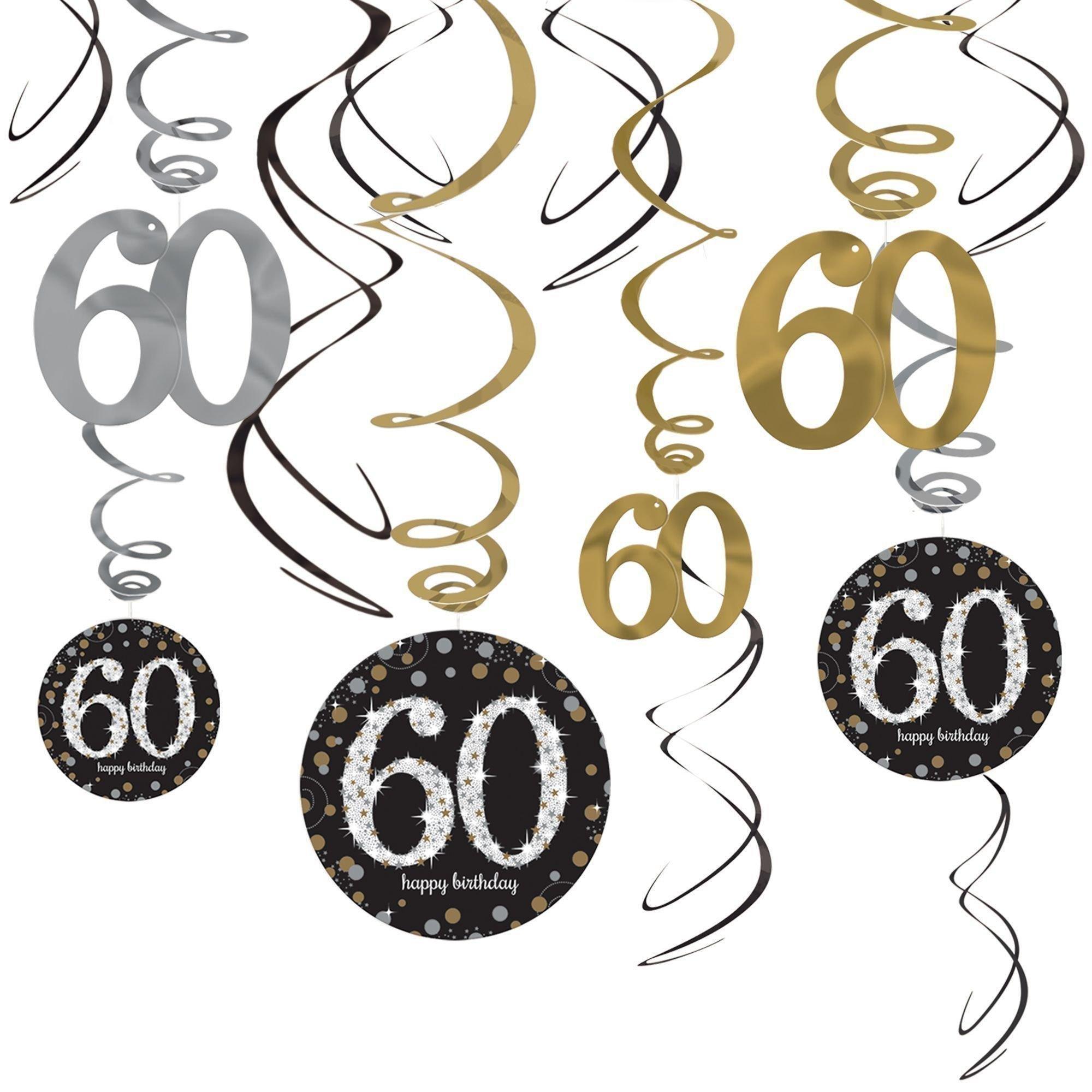 Sparkling Celebration 60th Birthday Room Decorating Kit