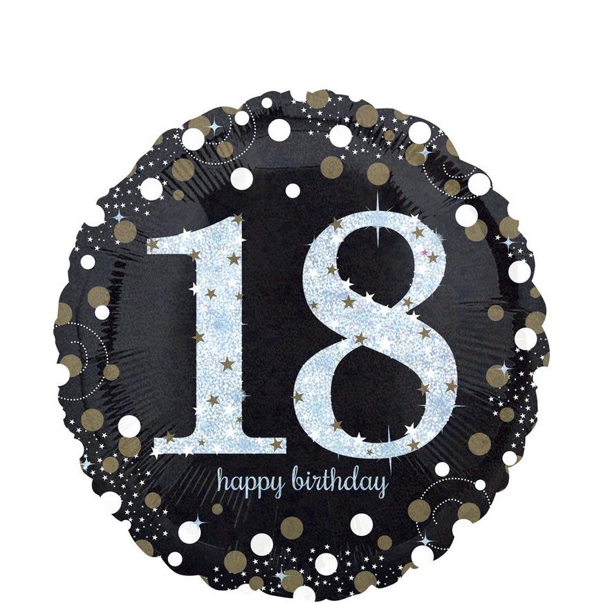 18th Birthday Balloon 18in - Sparkling Celebration