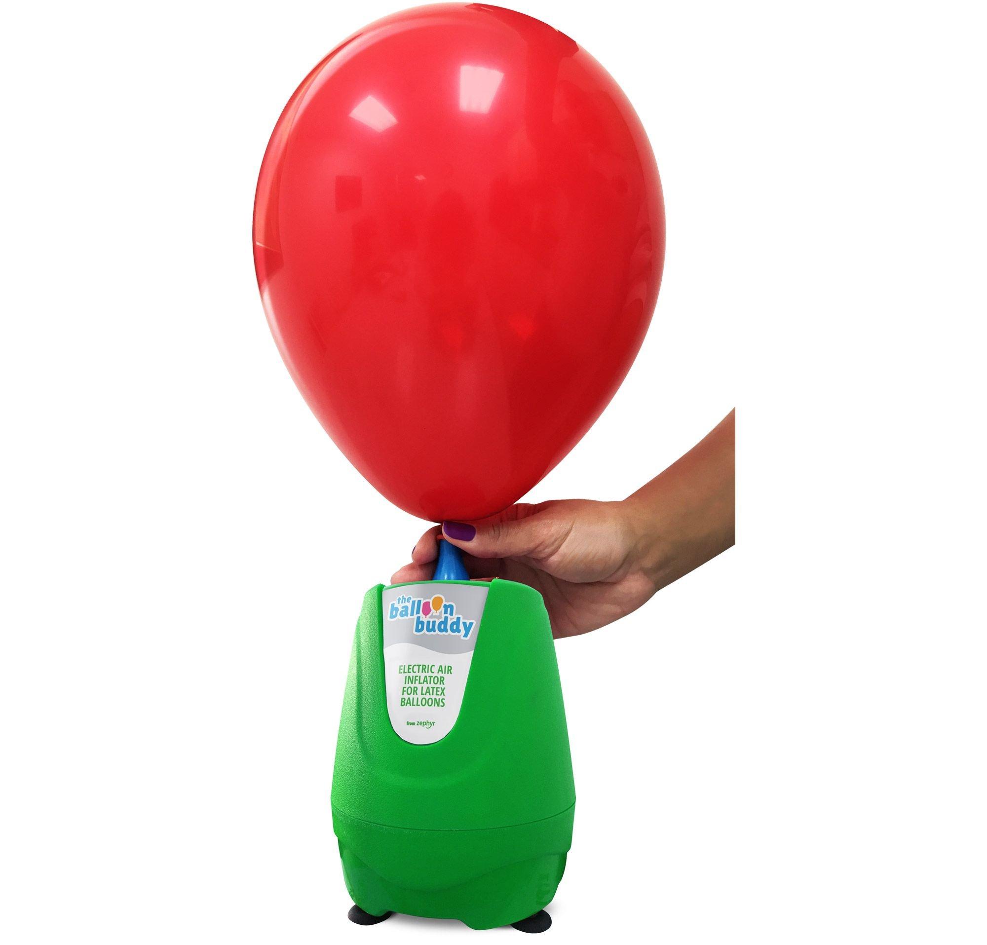 Electric Air Balloon Pump Portable Dual Nozzle Electric Balloon Blower Air Pump Balloons Inflator for Decoration Party Sport, Red