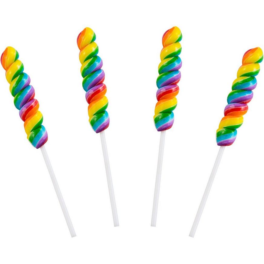 Rainbow Twisty Lollipops 12ct