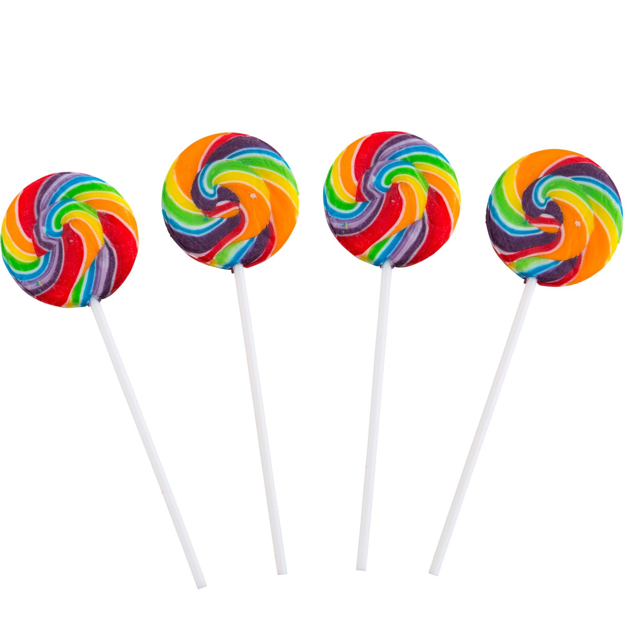 Swirly Rainbow Lollipops 12ct | Party City