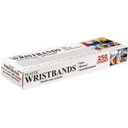 White Plastic Wristbands, 250ct