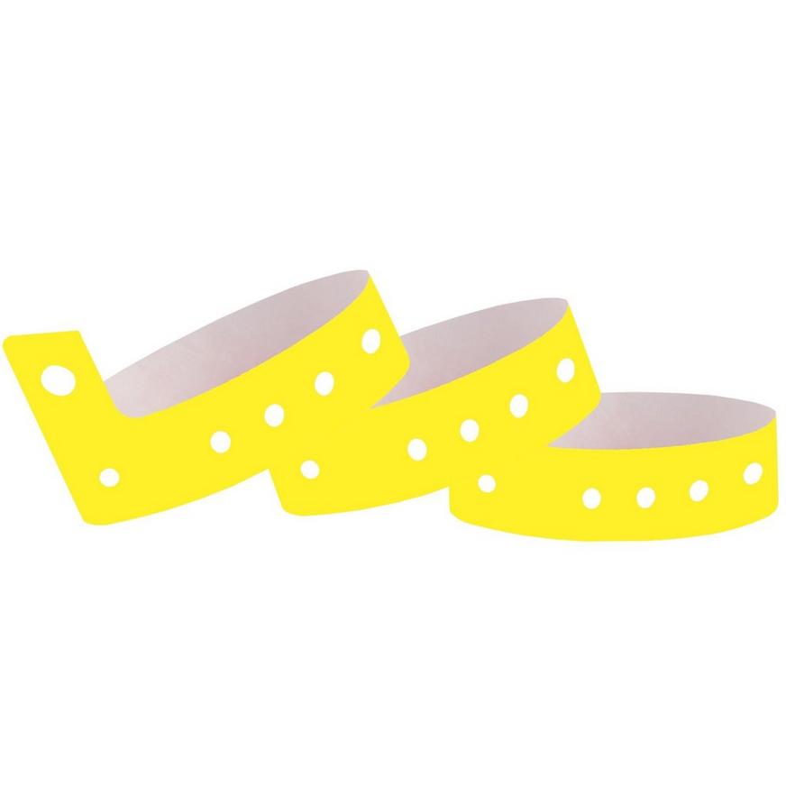 Yellow Plastic Wristbands, 250ct