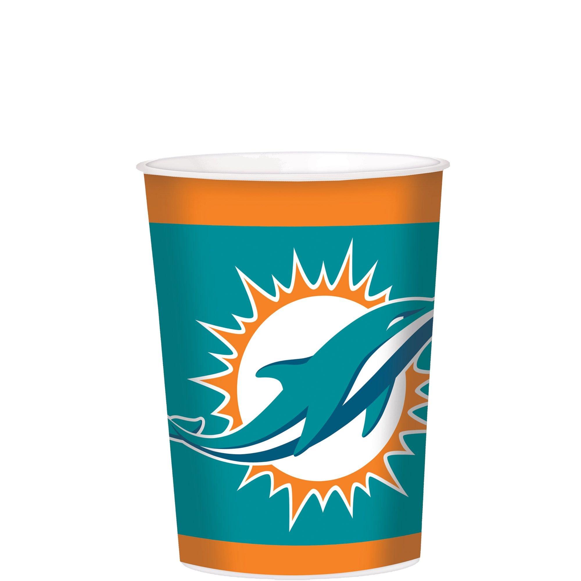 Miami Dolphins decor party wine glass cup charms markers 8 party favors