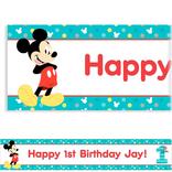 Custom Mickey's 1st Birthday Banner