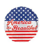 Patriotic America the Beautiful Balloon, 17in