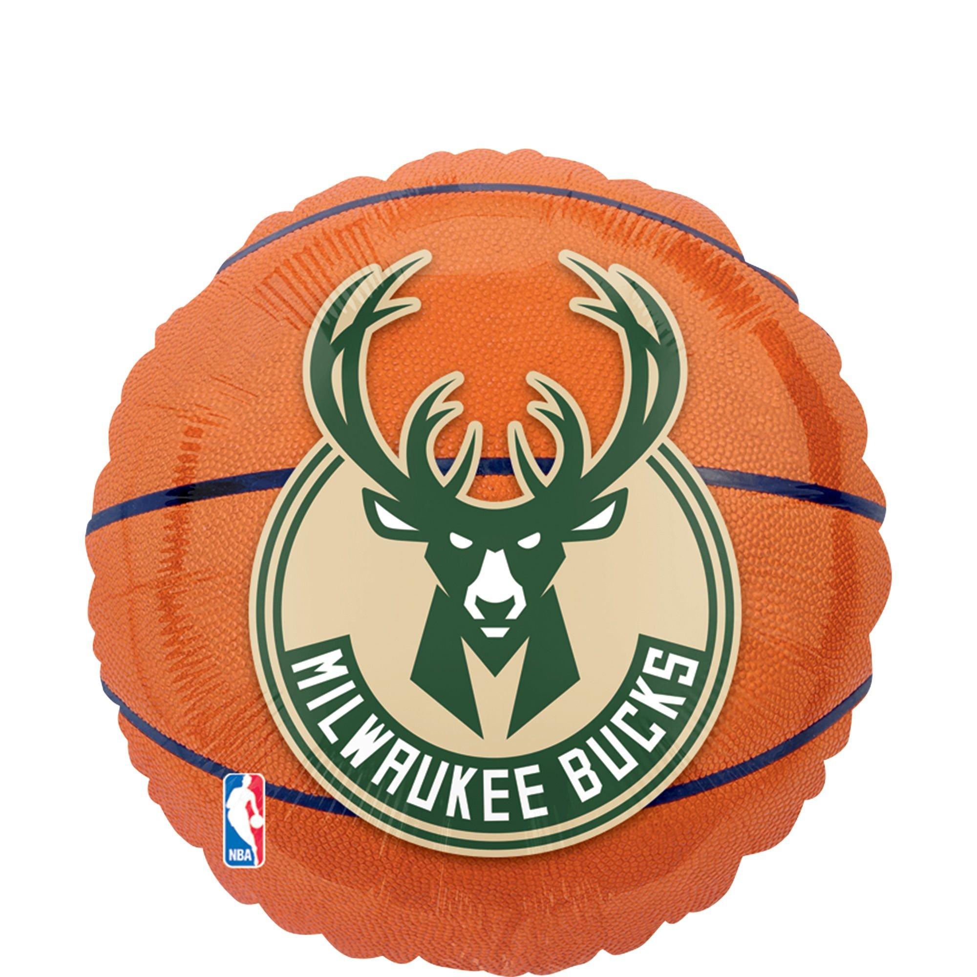 Milwaukee Bucks Balloon 18in Basketball Party City