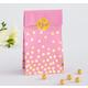 Pink & Gold Polka Dot Baby Shower Treat Bags 20ct