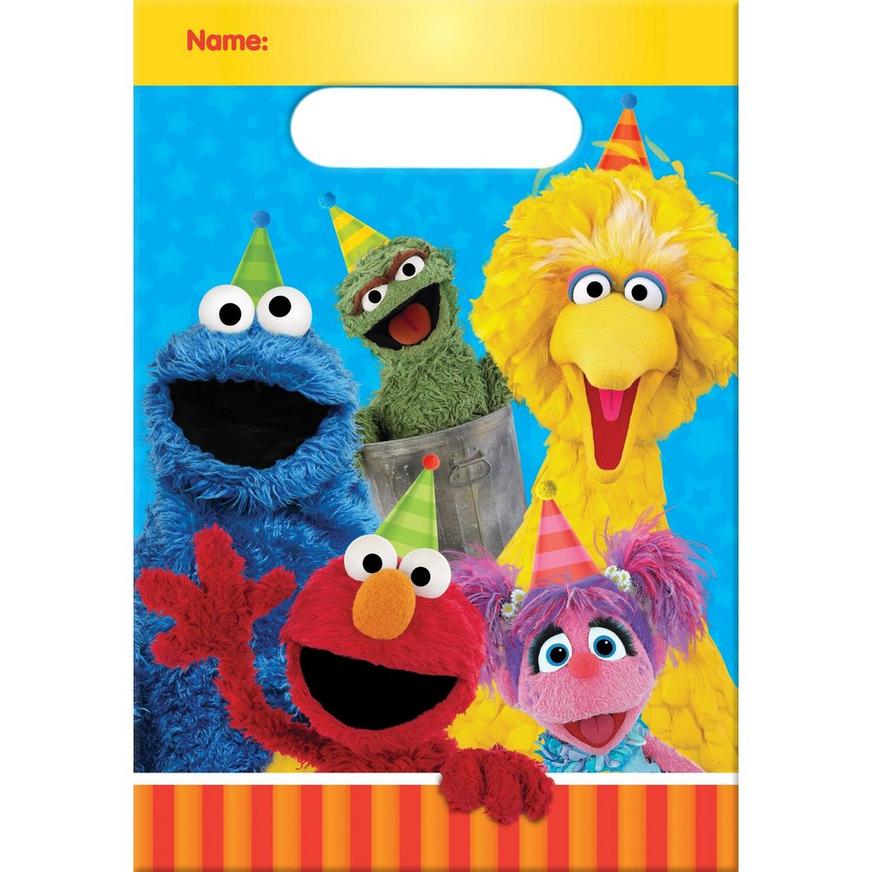 Sesame Street Elmo Favors Bags Birthday Party Supplies Treat Loot Goody 8 