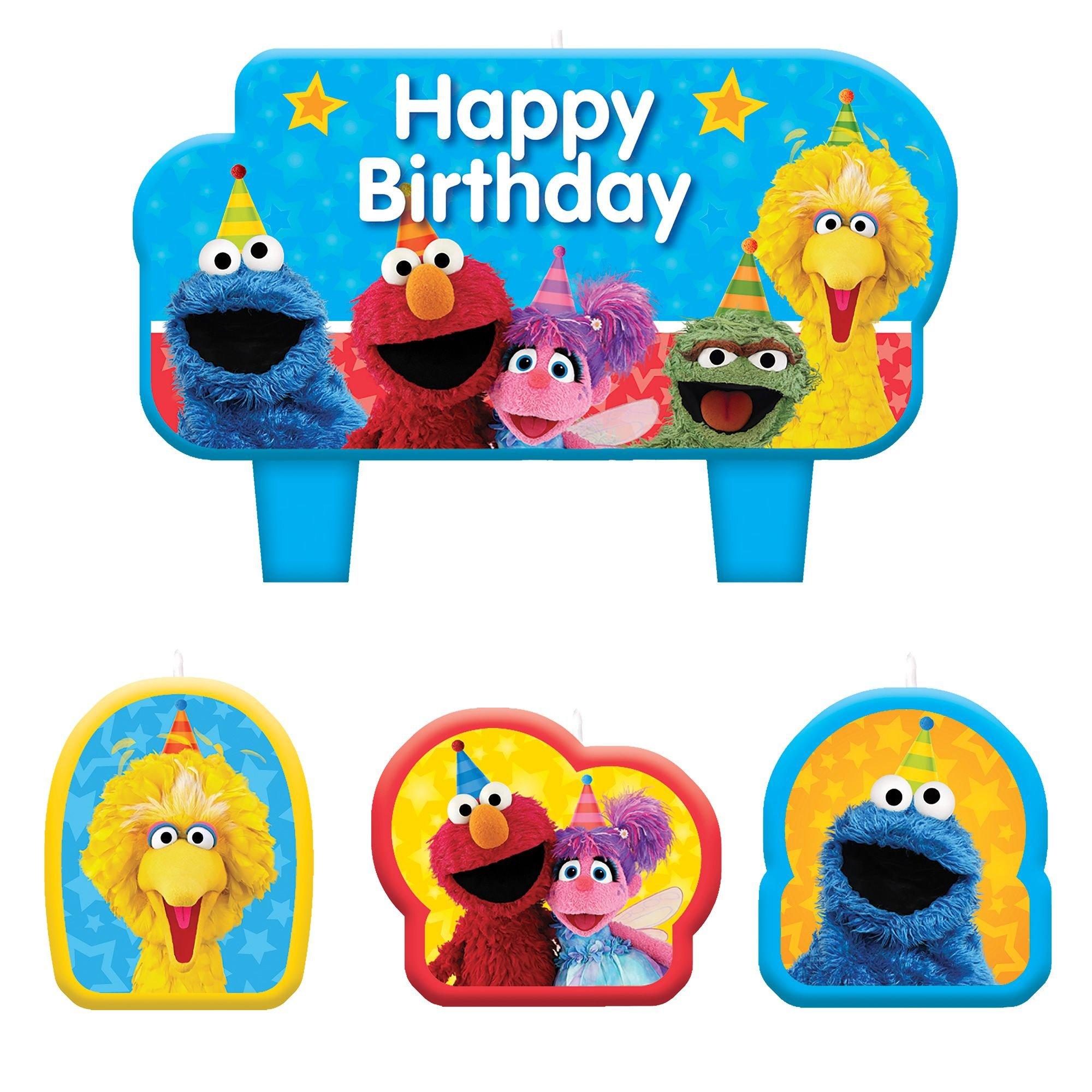 Sesame Street Birthday Candles 4ct