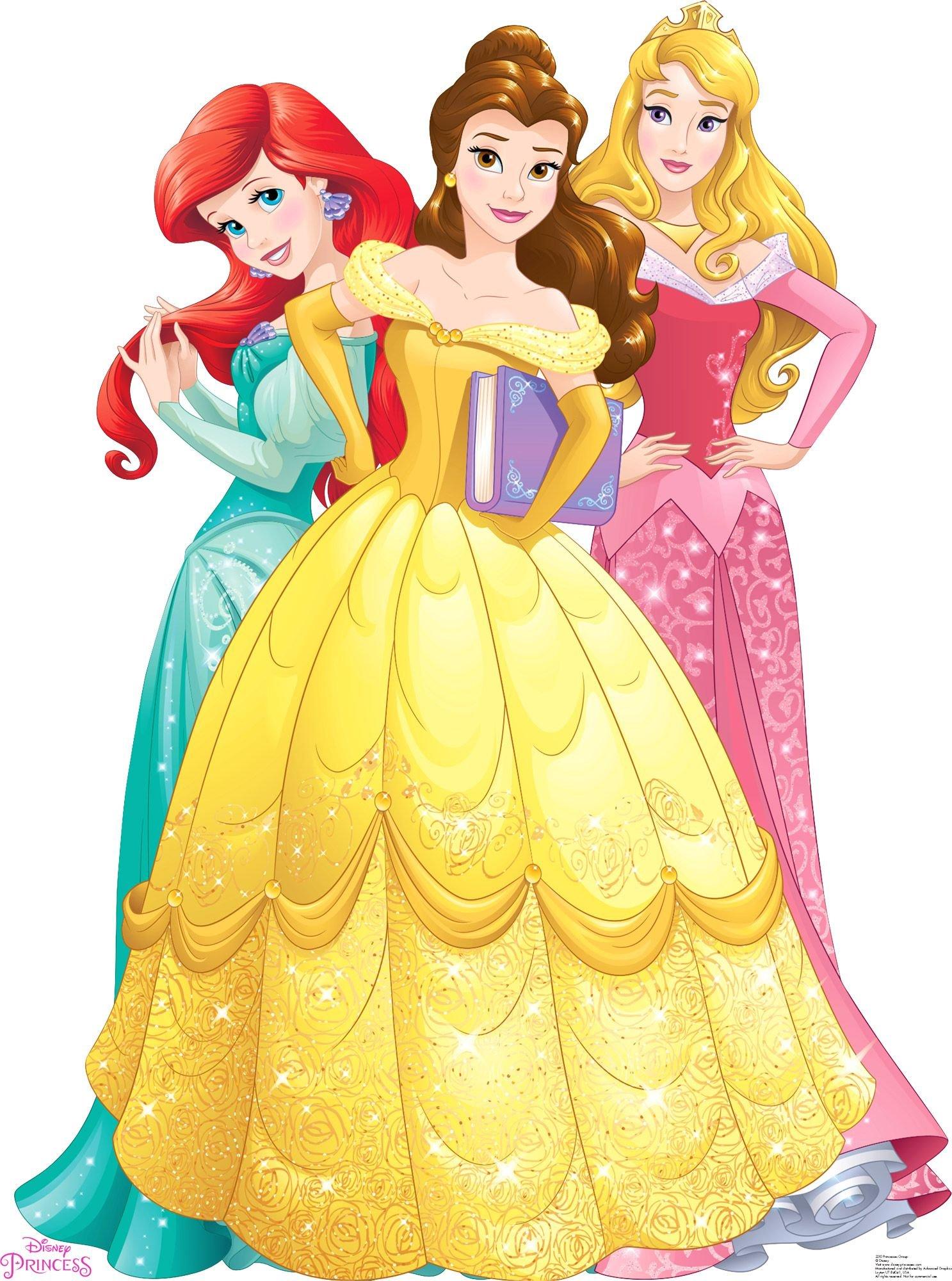 Disney Princess Dresses Blank Card - Greeting Cards