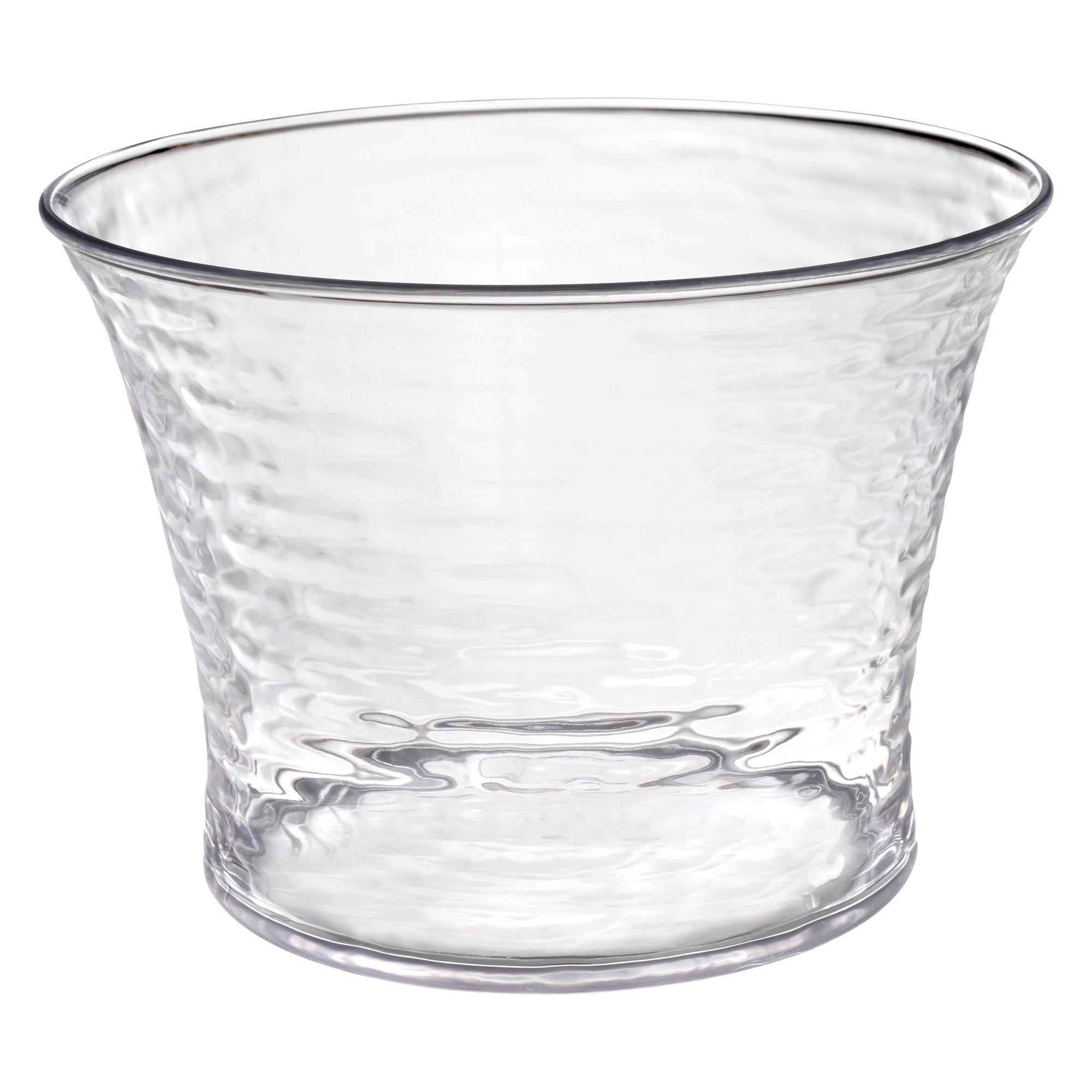 Clear Premium Plastic Ice Bucket 13 1/2in x 9 3/4in