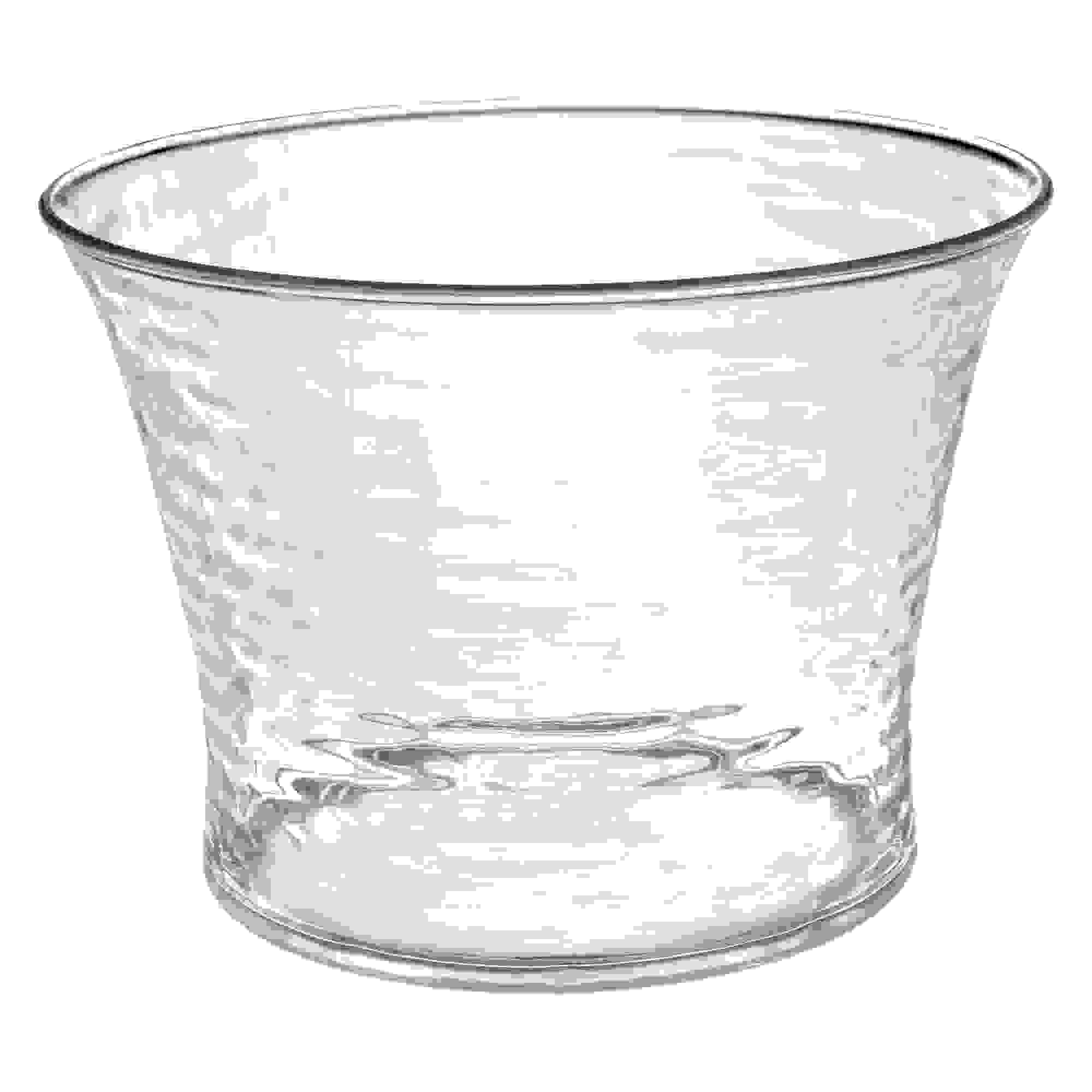 Clear Premium Plastic Ice Bucket 13 1/2in x 9 3/4in