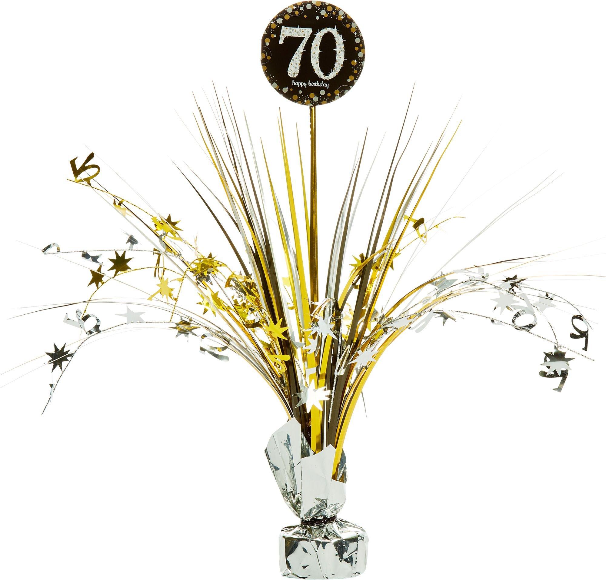 70th Birthday Spray Centerpiece - Sparkling Celebration