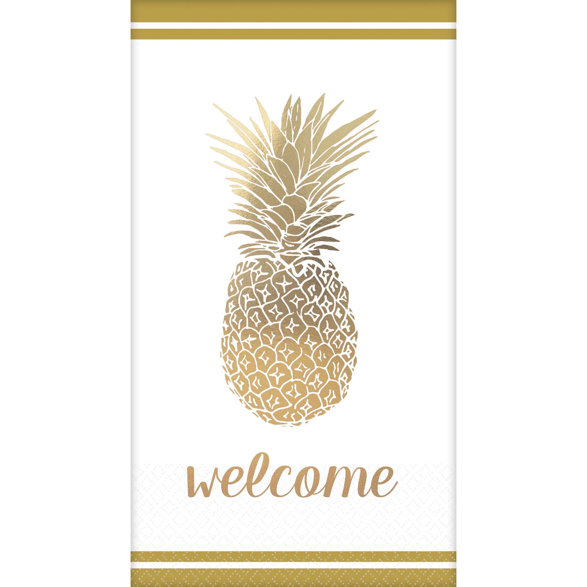 pineapple guest towels