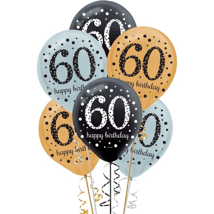 funny birthday balloons gift idea for 60th birthday party decorations 60th Birthday Balloons Pack of 12 