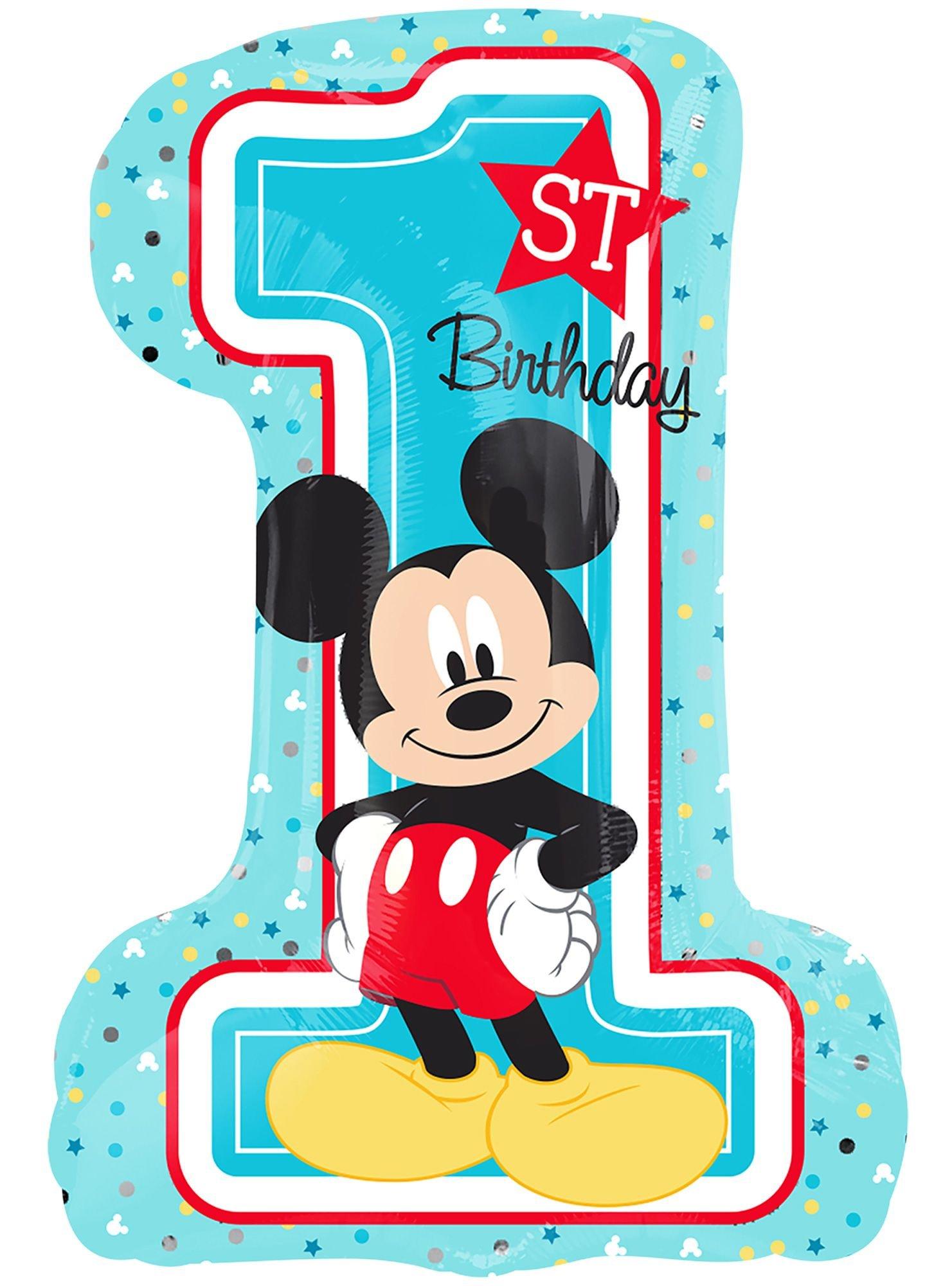 Mickey Mouse 1st Birthday Party Supplies-126pcs Mickey Mouse First Birthday  Decorations 