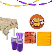 Super Los Angeles Lakers Party Kit 16 Guests