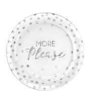 More Please Premium Plastic Dessert Plates 20ct