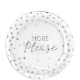 More Please Premium Plastic Dessert Plates 20ct