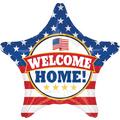 Giant Patriotic Welcome Home Star Balloon 28in