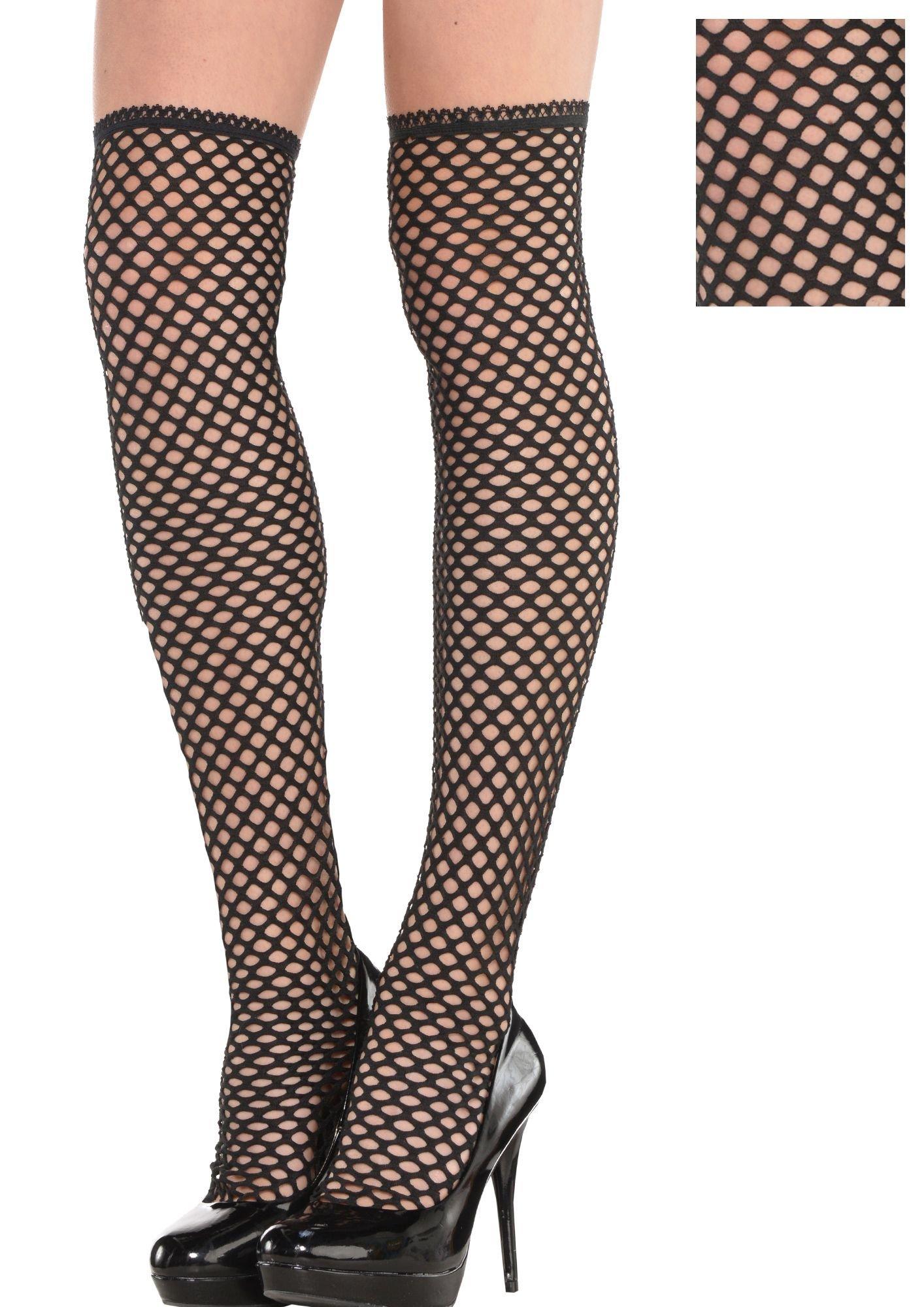 Knee discount high fishnets