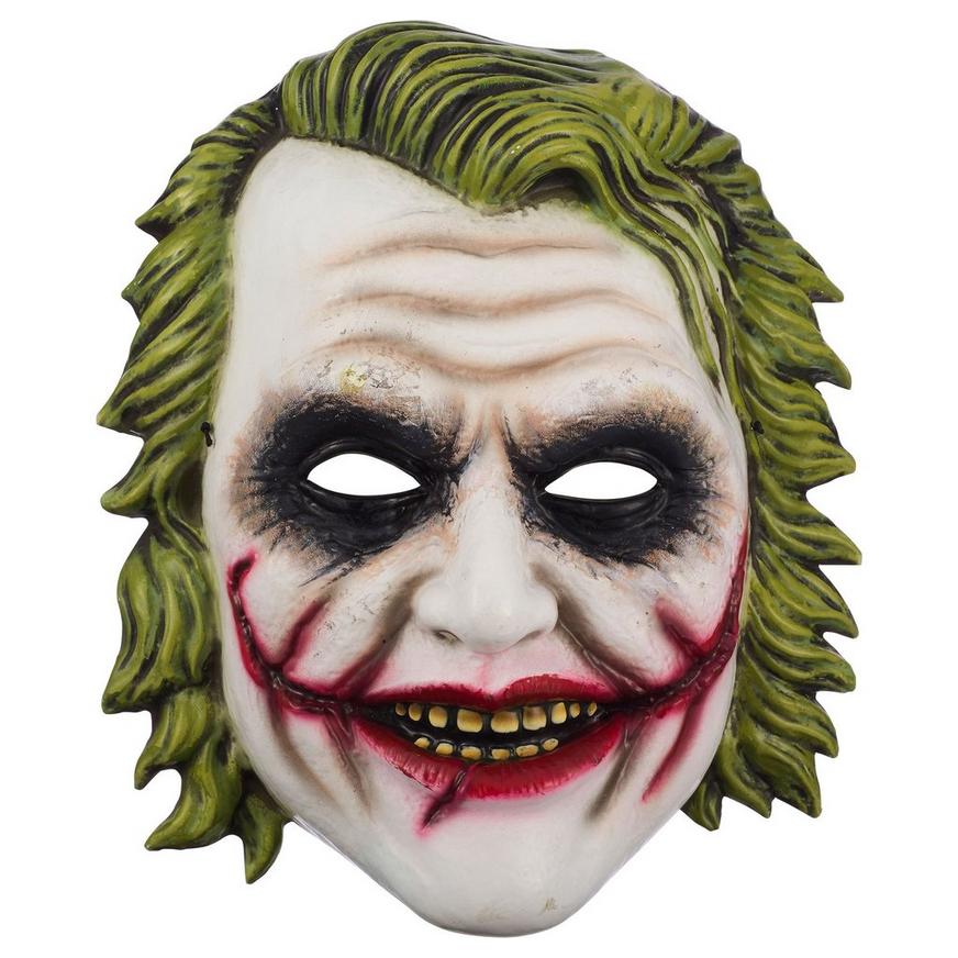 gesponsord Ga terug paus Adult Joker Mask 9in x 10 1/4in - Dark Knight | Party City