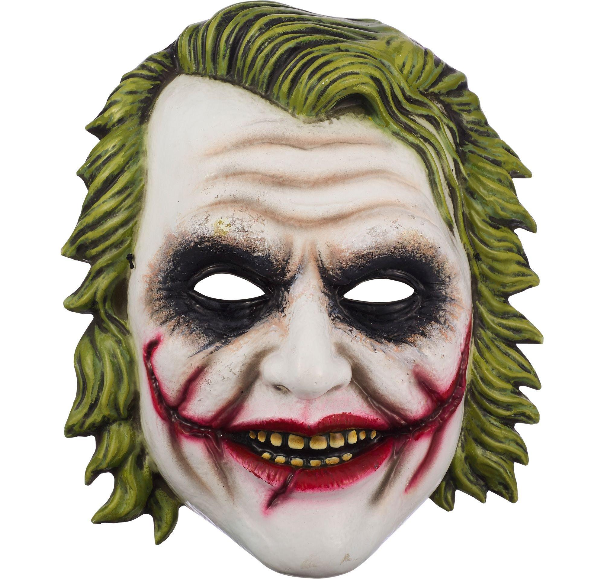 Army Auckland Begge Adult Joker Mask 9in x 10 1/4in - Dark Knight | Party City