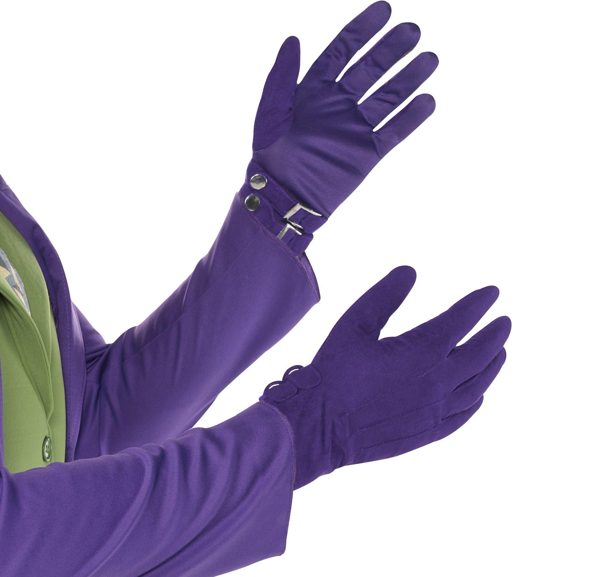 Adult Joker Gloves - Dark Knight 3