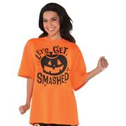 Adult Let's Get Smashed Jack-o'-Lantern T-Shirt