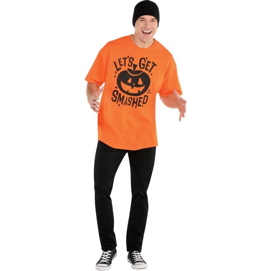 Adult Let's Get Smashed Jack-o'-Lantern T-Shirt