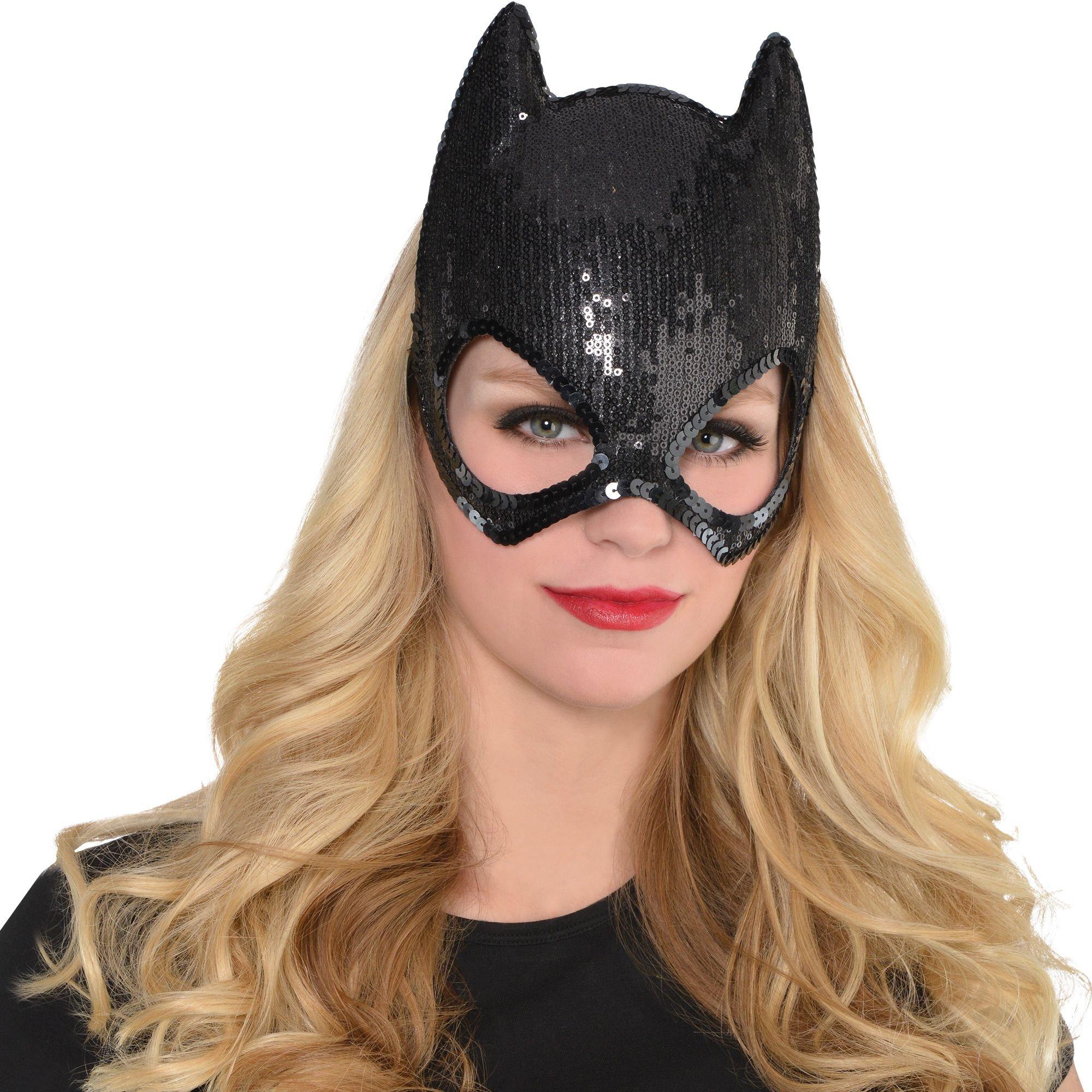 Sequin Batgirl Mask - Batman | Party City