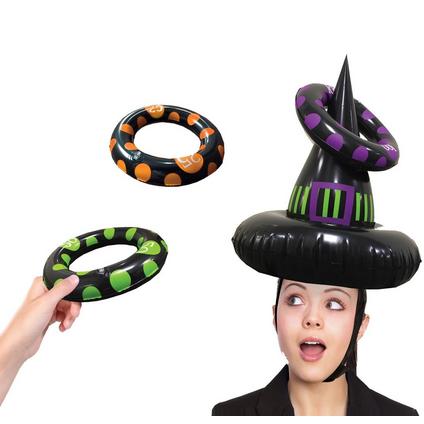 Inflatable Witch Hat Ring Toss Game