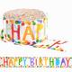 Colorful Happy Birthday Streamer, 81ft
