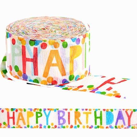 Foil Happy Birthday Streamer