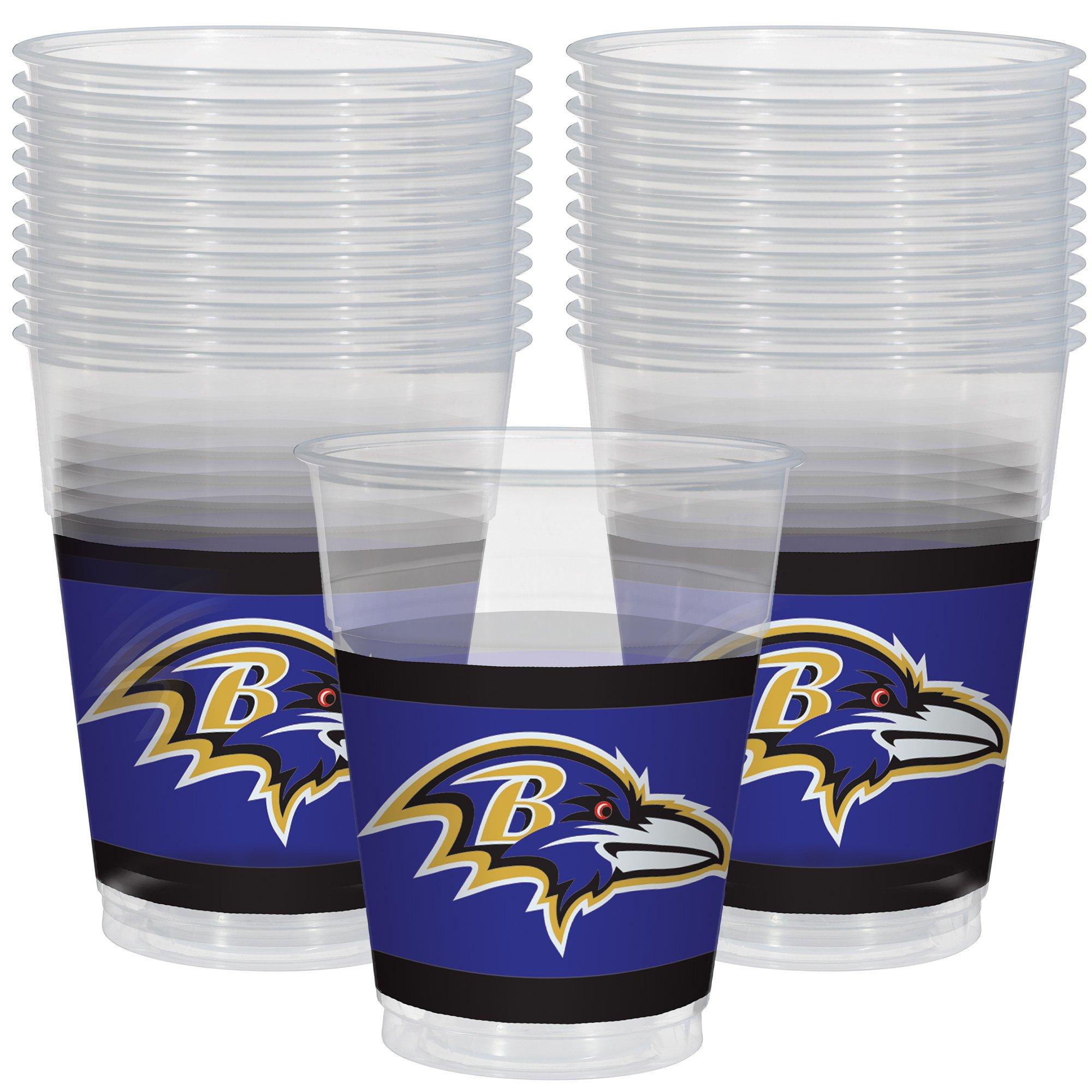 Baltimore Ravens Plastic Cups, 25ct