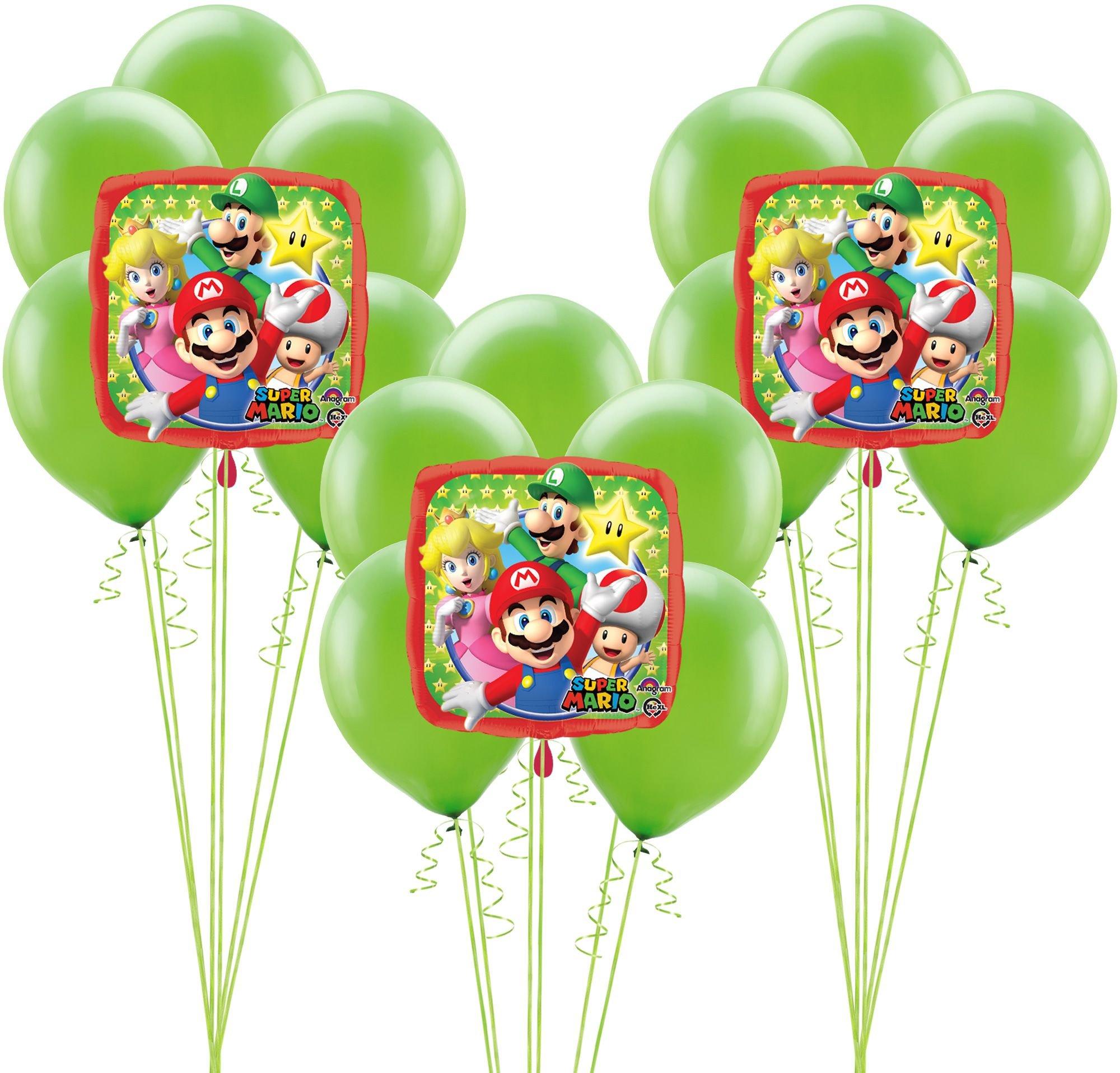 6 Ballons imprimés Super Mario - 23 cm - MyPartyKidz