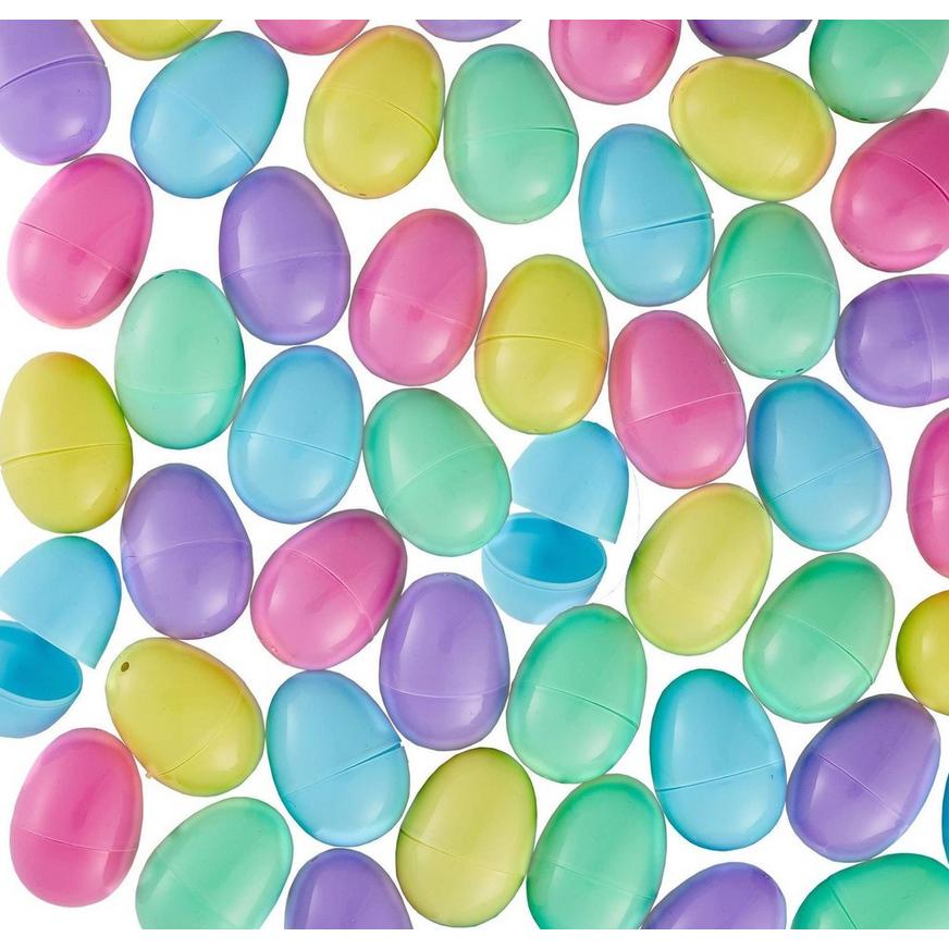 Pastel Fillable Easter Eggs & Gold Egg 144ct