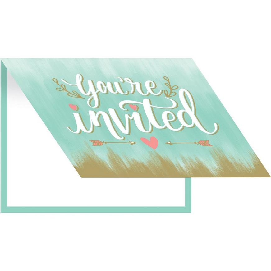 Mint to Be Invitations 8ct