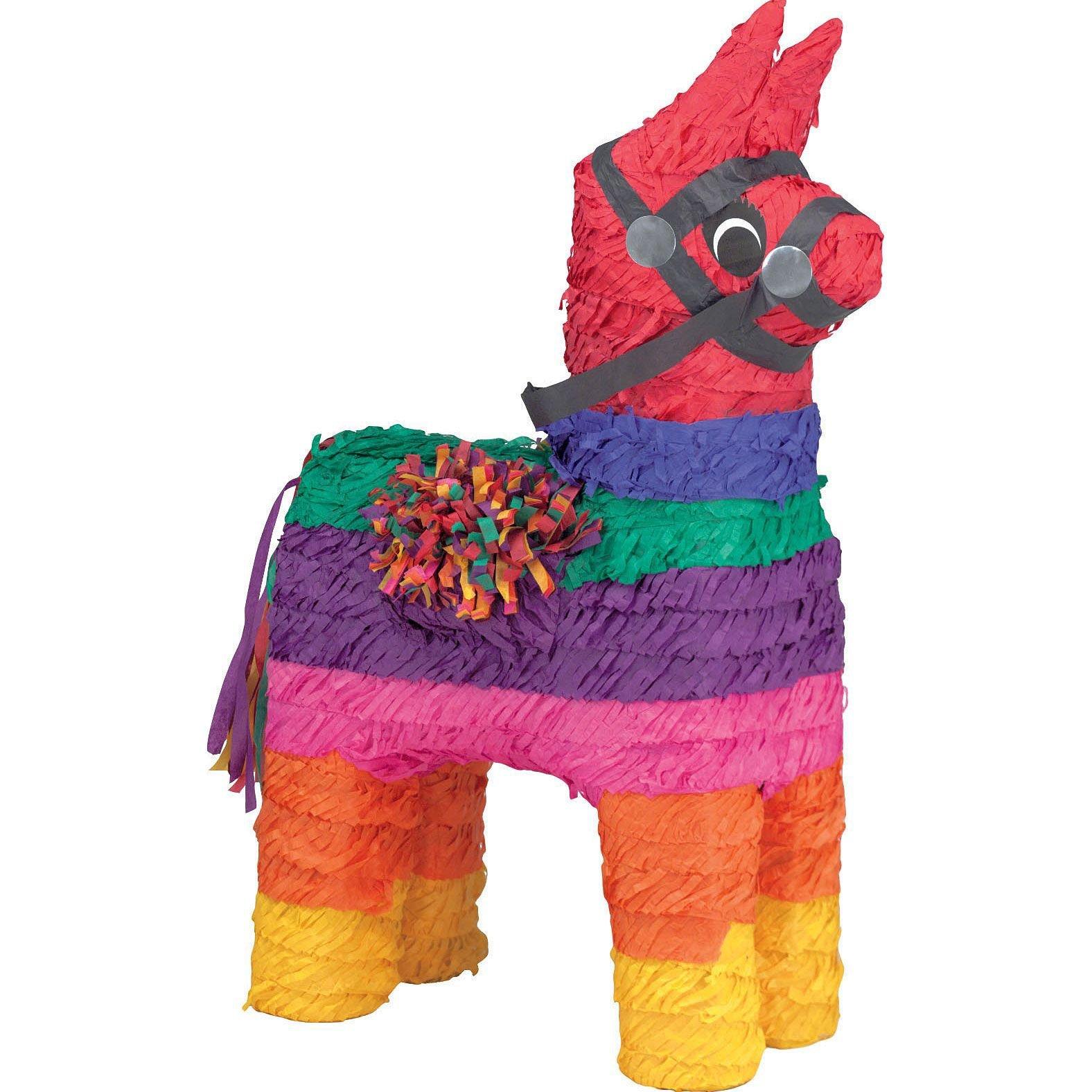 Rainbow Donkey Pinata Kit with Favors 14in x 19in | Party City