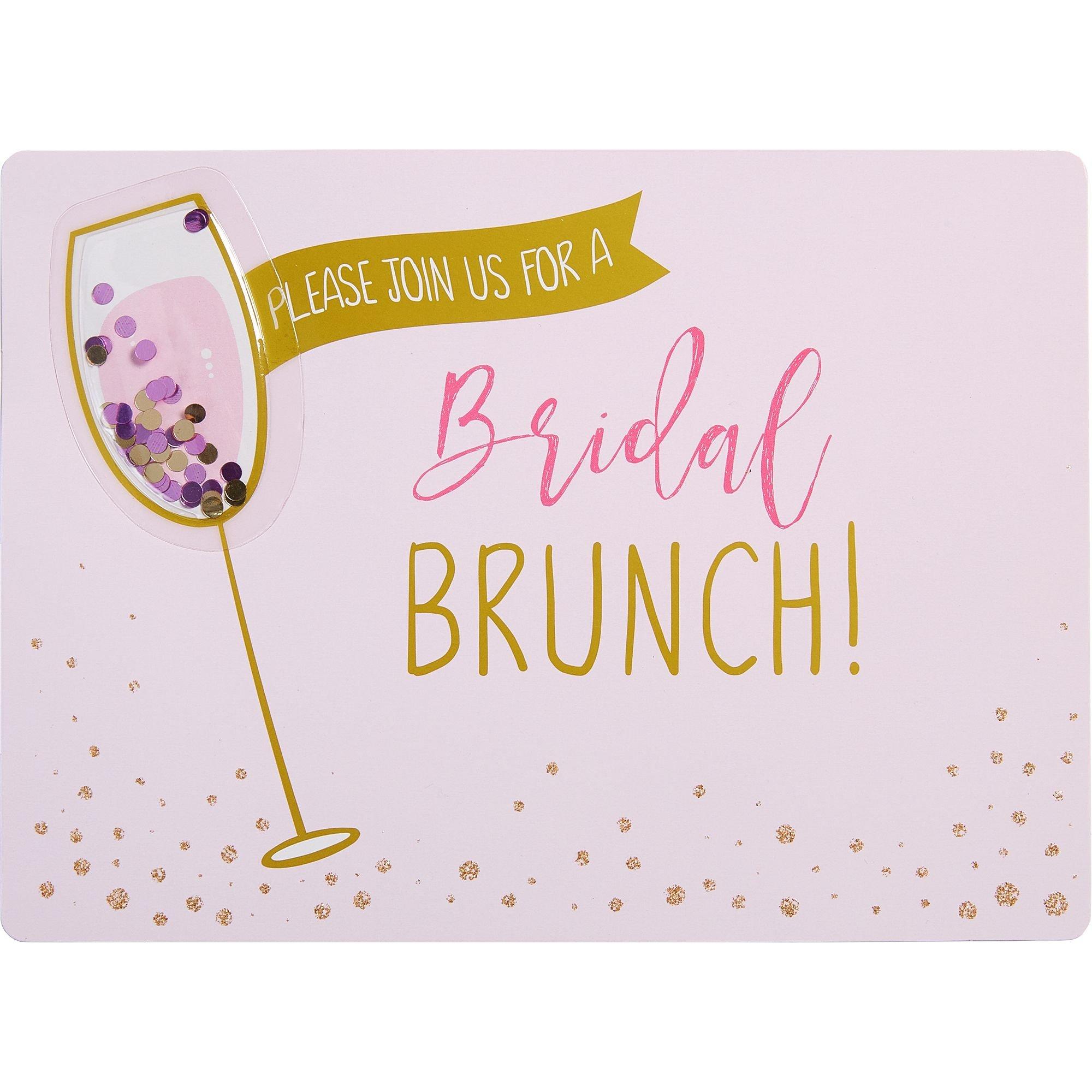 Bridal Shower Brunch Jumbo Deluxe Invitations, 8ct - POP! Party Supply