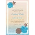 Custom Seashell Beach Invitation