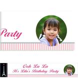 Custom Pink Paris Party Photo Banner