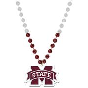 Mississippi State Bulldogs Pendant Bead Necklace