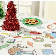 Coloring Christmas Paper Table Cover