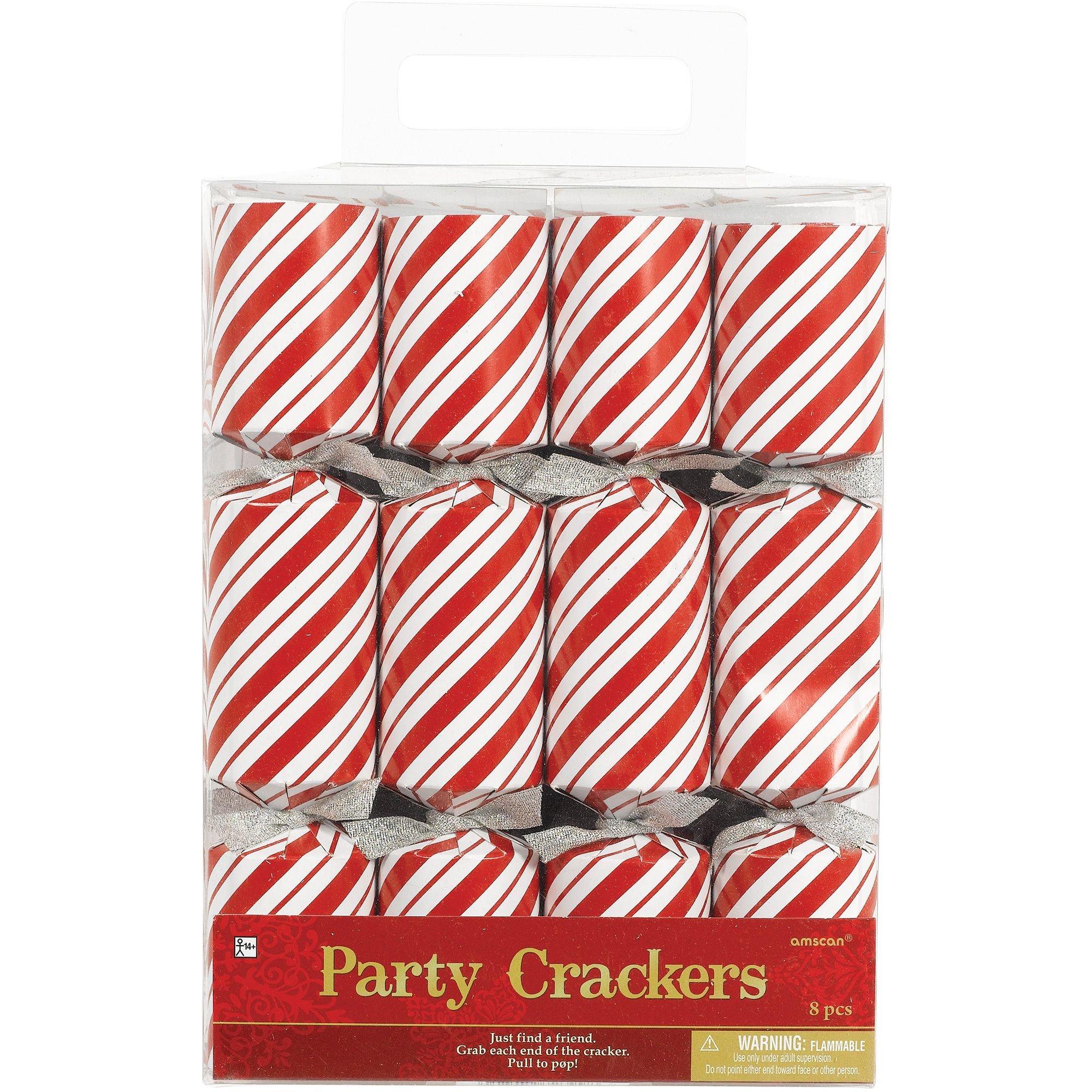 Candy Cane Christmas Crackers 1 1/2in x 9 1/2in Party City