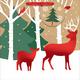 Reindeer Crossing Kraft Gift Bag