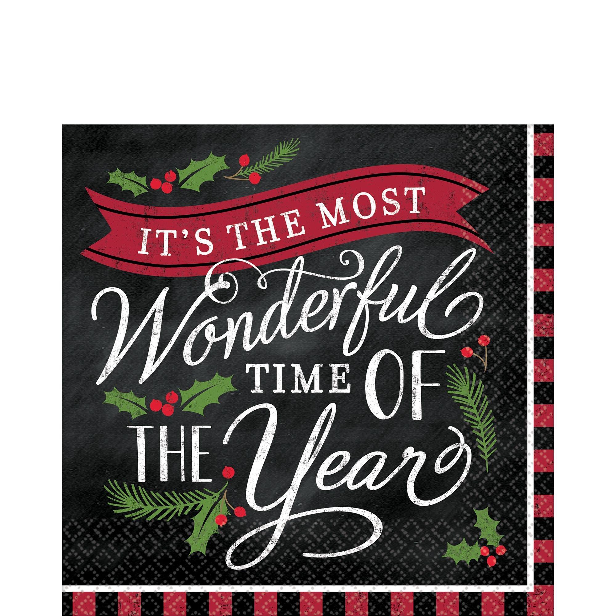 Most Wonderful Time Lunch Napkins 36ct Party City