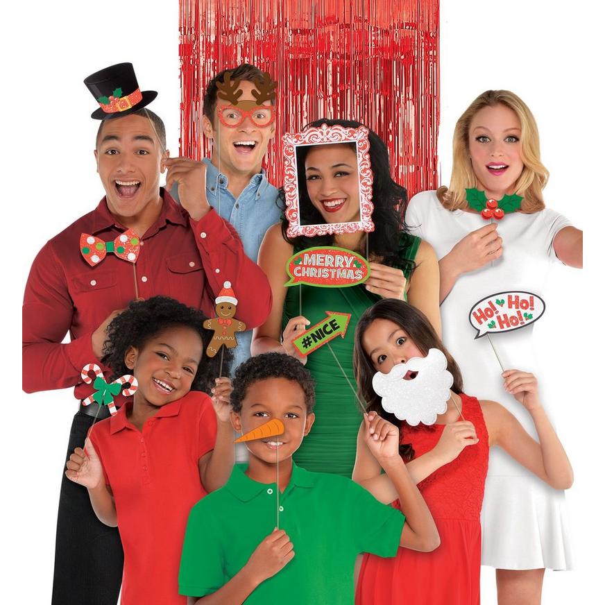 CHRISTMAS PHOTO BOOTH DELUXE FESTIVE SELFIE PHOTO BOOTH PARTY PROPS 395012